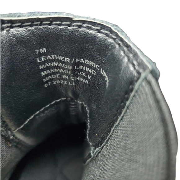 Nurture Atna Rebalance Platform High Top Suede Black Leather Sneaker Shoe 6.5 - Picture 4 of 7